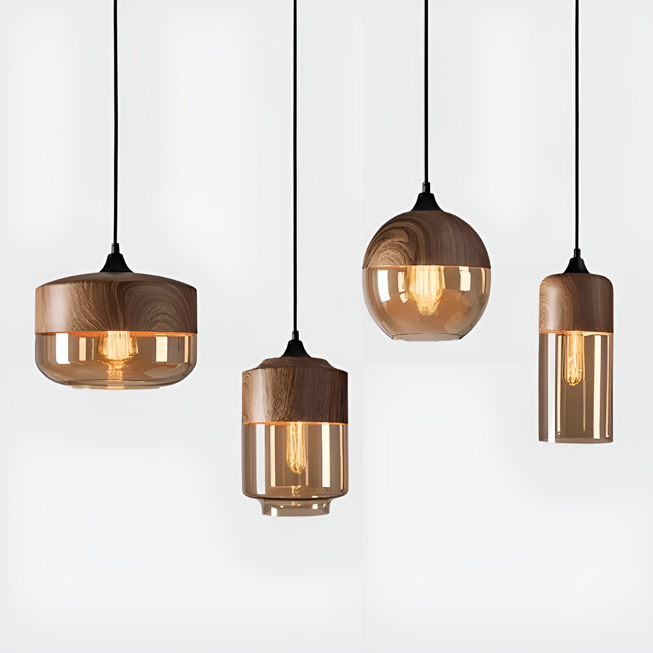 ModiGlass Light - Modern trädlampa i tonat glas