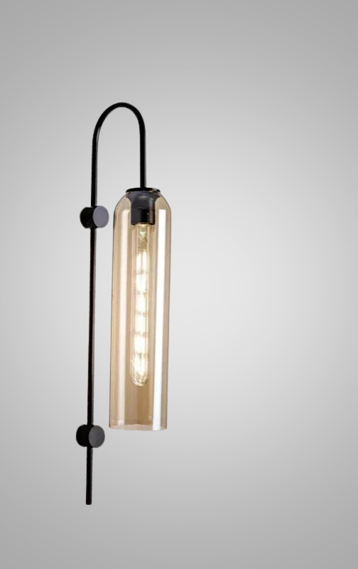 GlassGlow - Modern LED Vägglampa av Glas