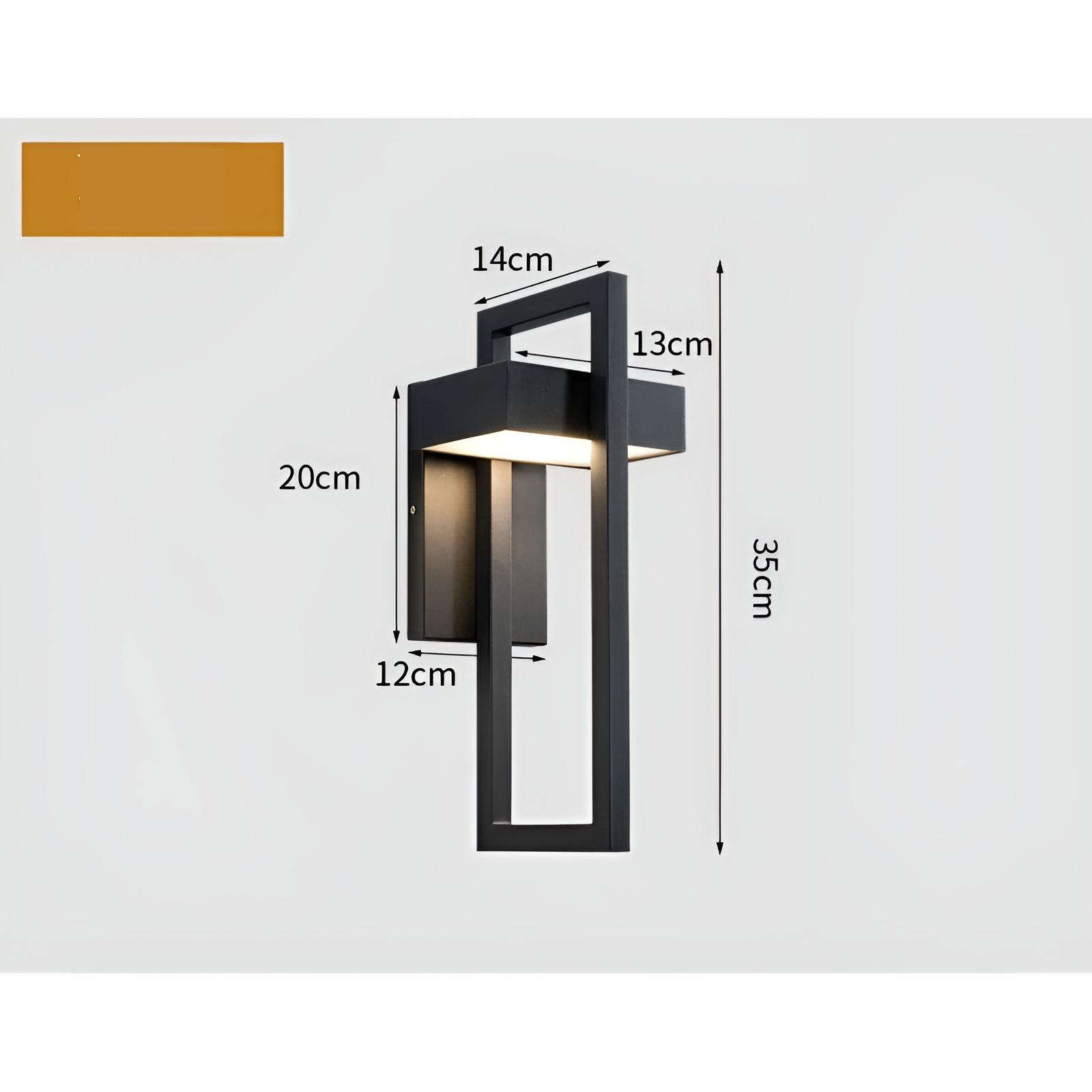 AstraGlow Ljus - Avslappnad utomhusvägglampa med skruvmontering