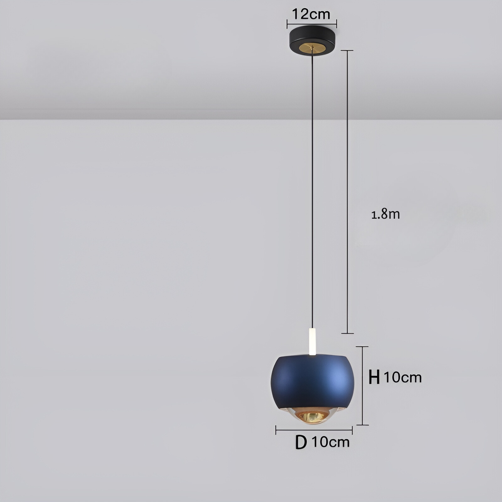 OrbitGlow - Minimalistisk hänglampa med LED-ljus med elegant, cirkulärt design