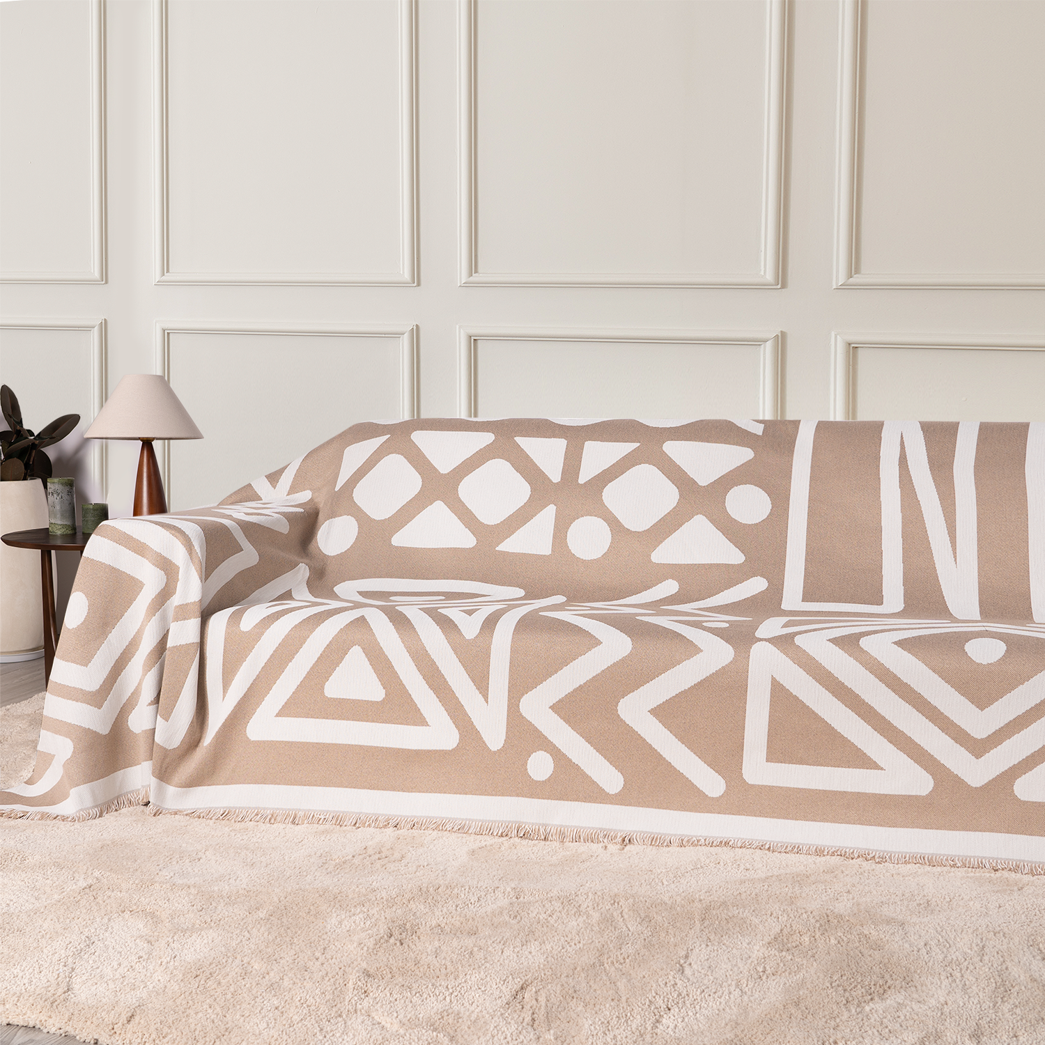 Geometrisk Boho Stil Soffa/Söngtäckning