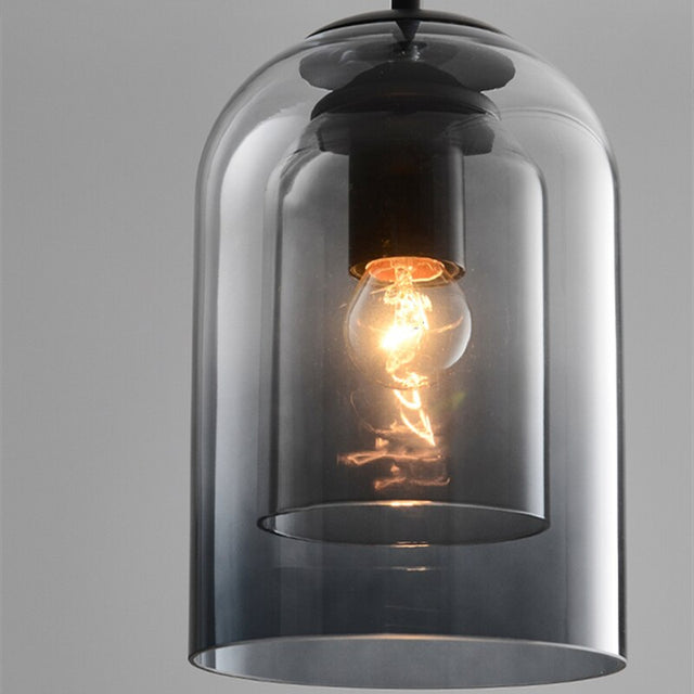 NordicGlow – Nordisk Dubbelglas Pendellampor för Modern Stil