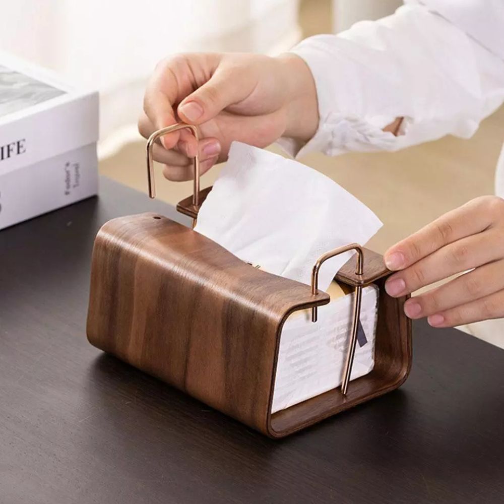 Träbrass vävnadshållare