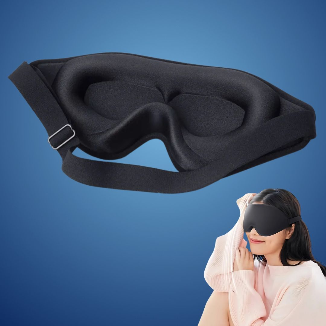 Sovmask 3D Ögonlock för Ljusblockering