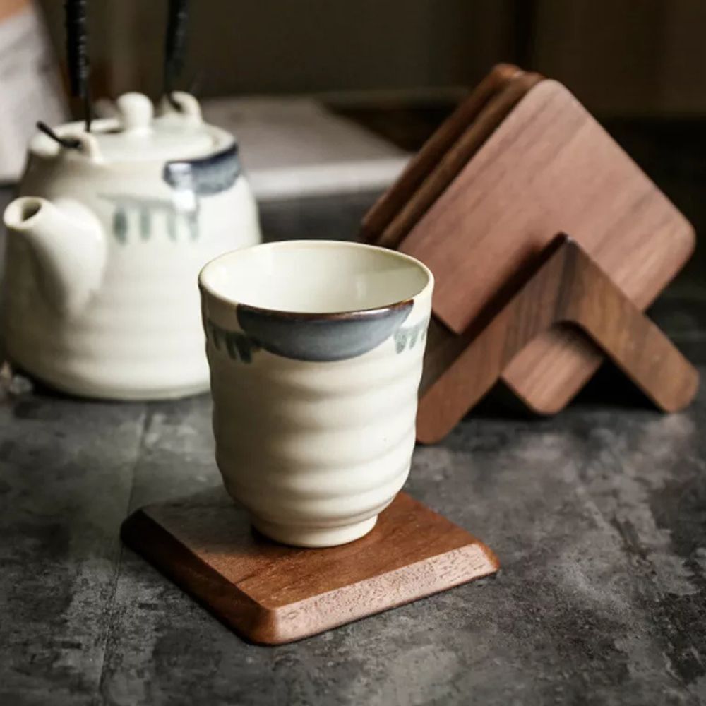 Sleek Stack Träunderlägg Set | 6st