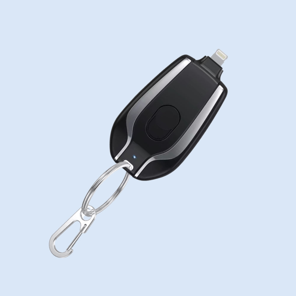 PowerLink – Kompakt nyckelringsladdare med snabb aktivering och inbyggd laddkontakt