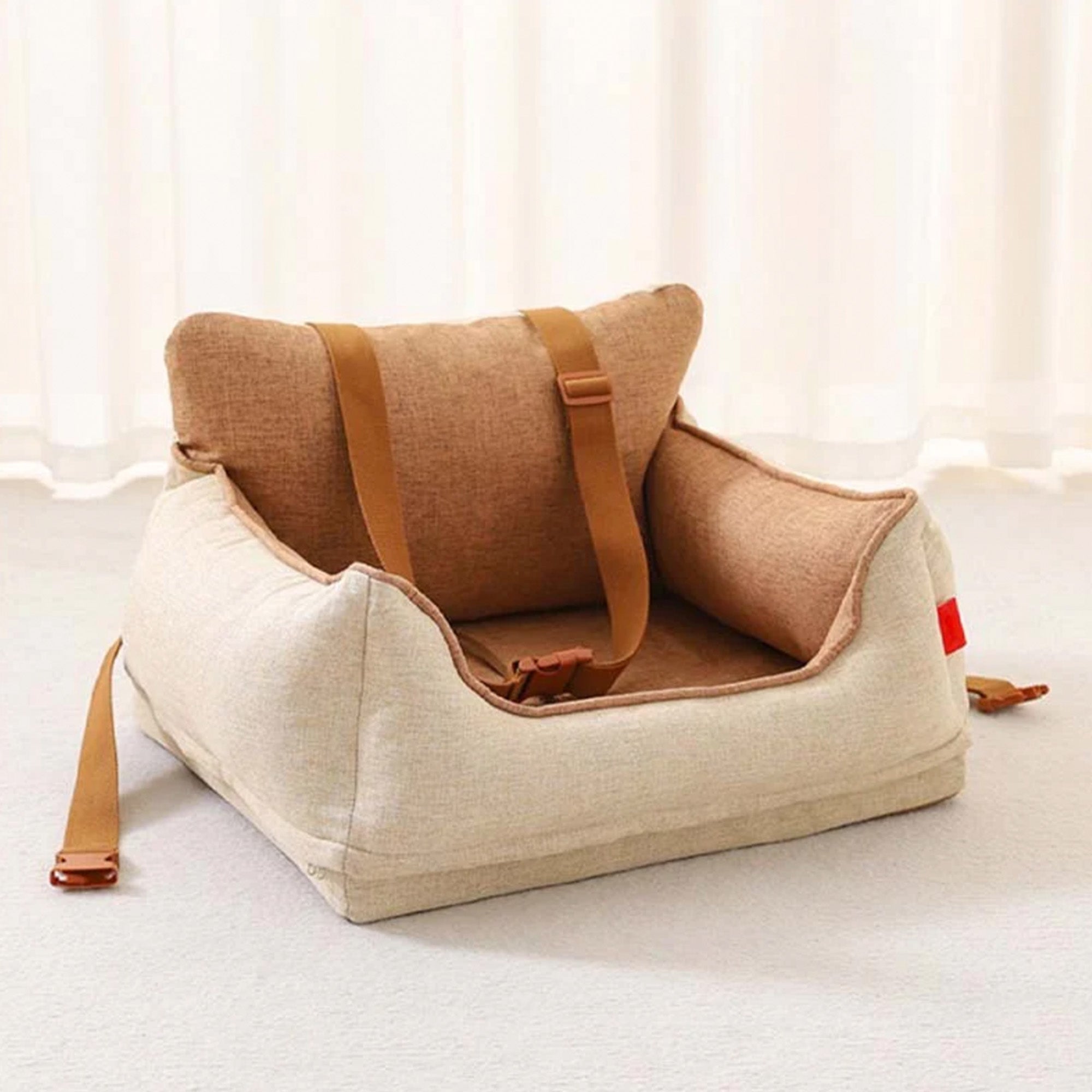 Premium Husdjursbilsäte – Säkert, Bekvämt och Året Rund Design