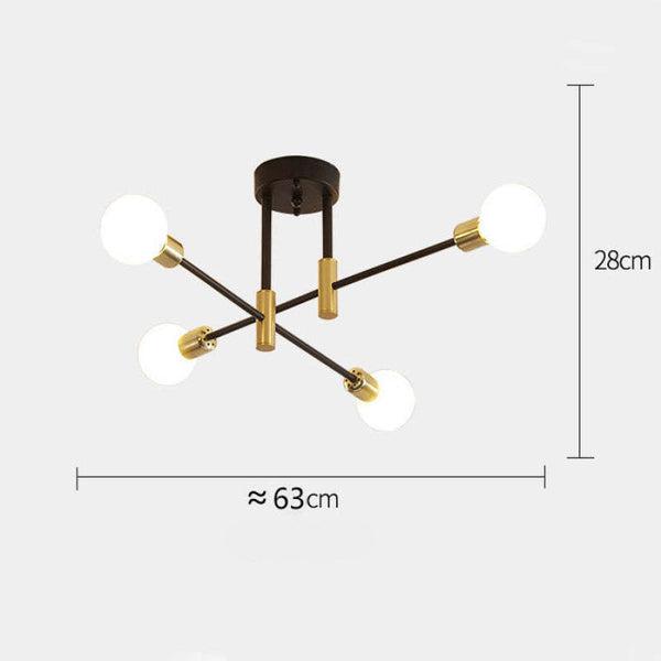 OrbitAura - Elegant taklampa med modern charm och effektfull belysning