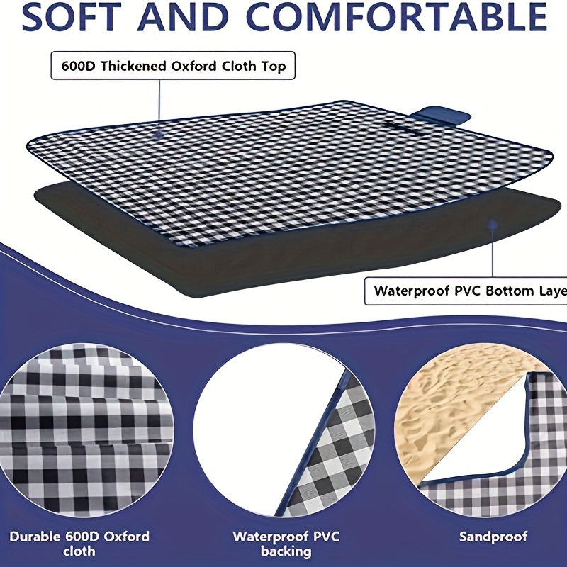 Extra Large Vattentät Picknickfilt | Fällbar Utomhusmatta