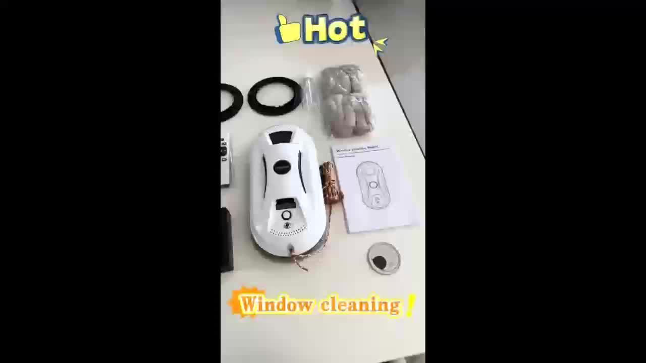 Fullt automatiskt fönsterputs - Intelligent glasrengörare med fjärrkontroll för effektiv rengöring
