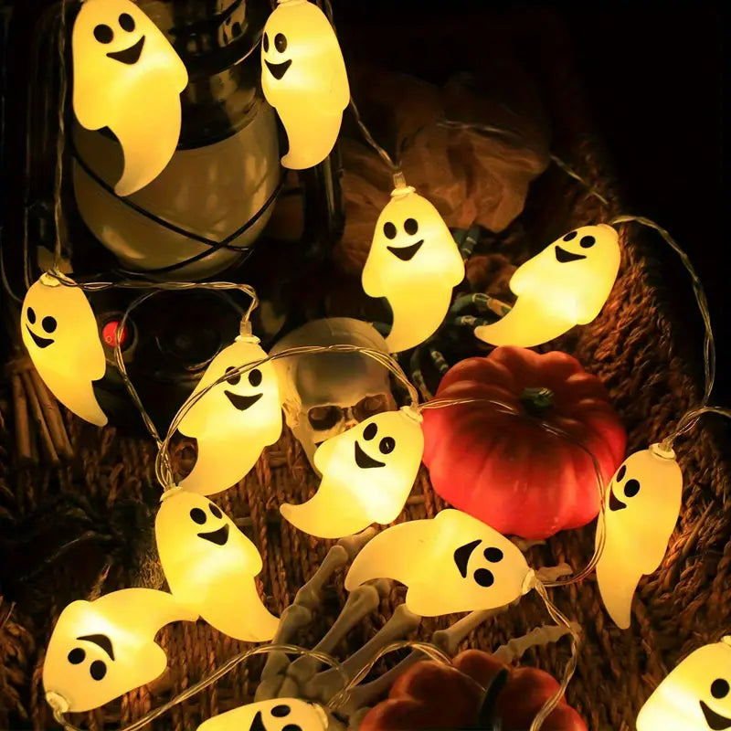 Halloween Ljuslina – Batteridrivna LED-Deko för skrämmande fester