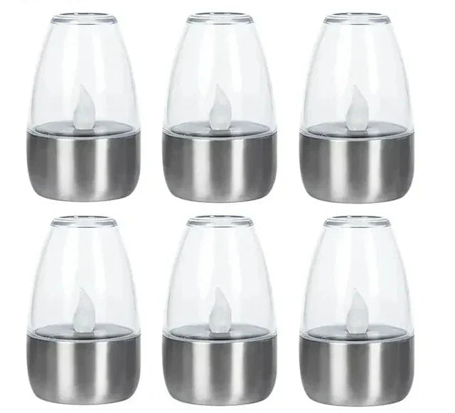 SolarFlame - Vattentäta LED-ljus för utomhusbruk, solenergi & flamlös