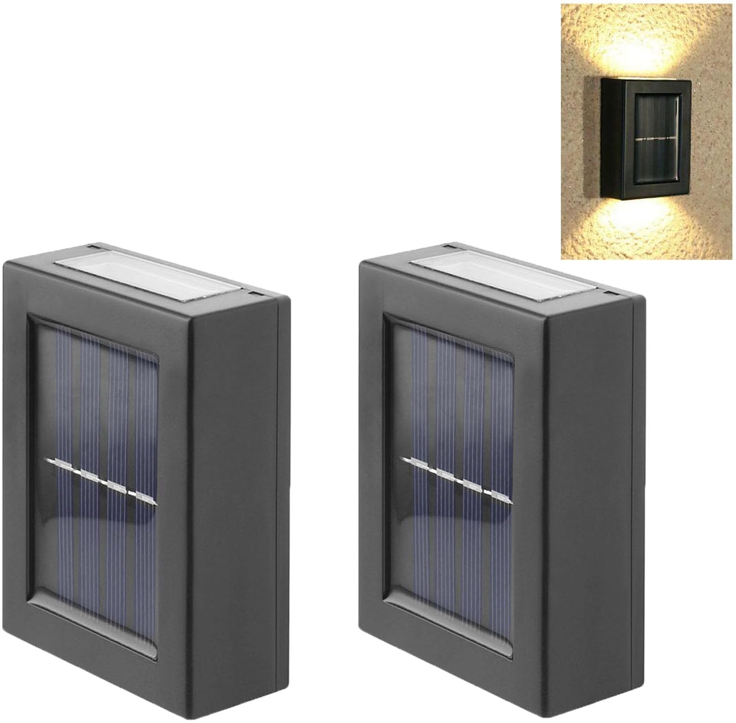 Solenergi Vägglampor Utomhus Vattentät LED Lampa