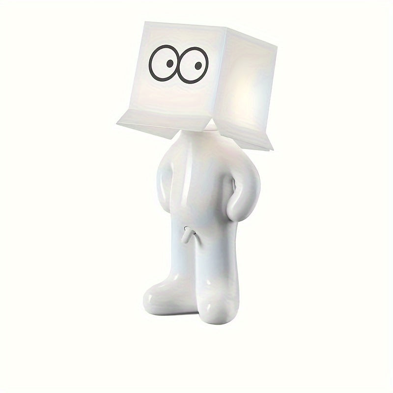 CartoonGlow - USB-driven tecknad bordslampa med LED-ljus och tryckknappskontroll