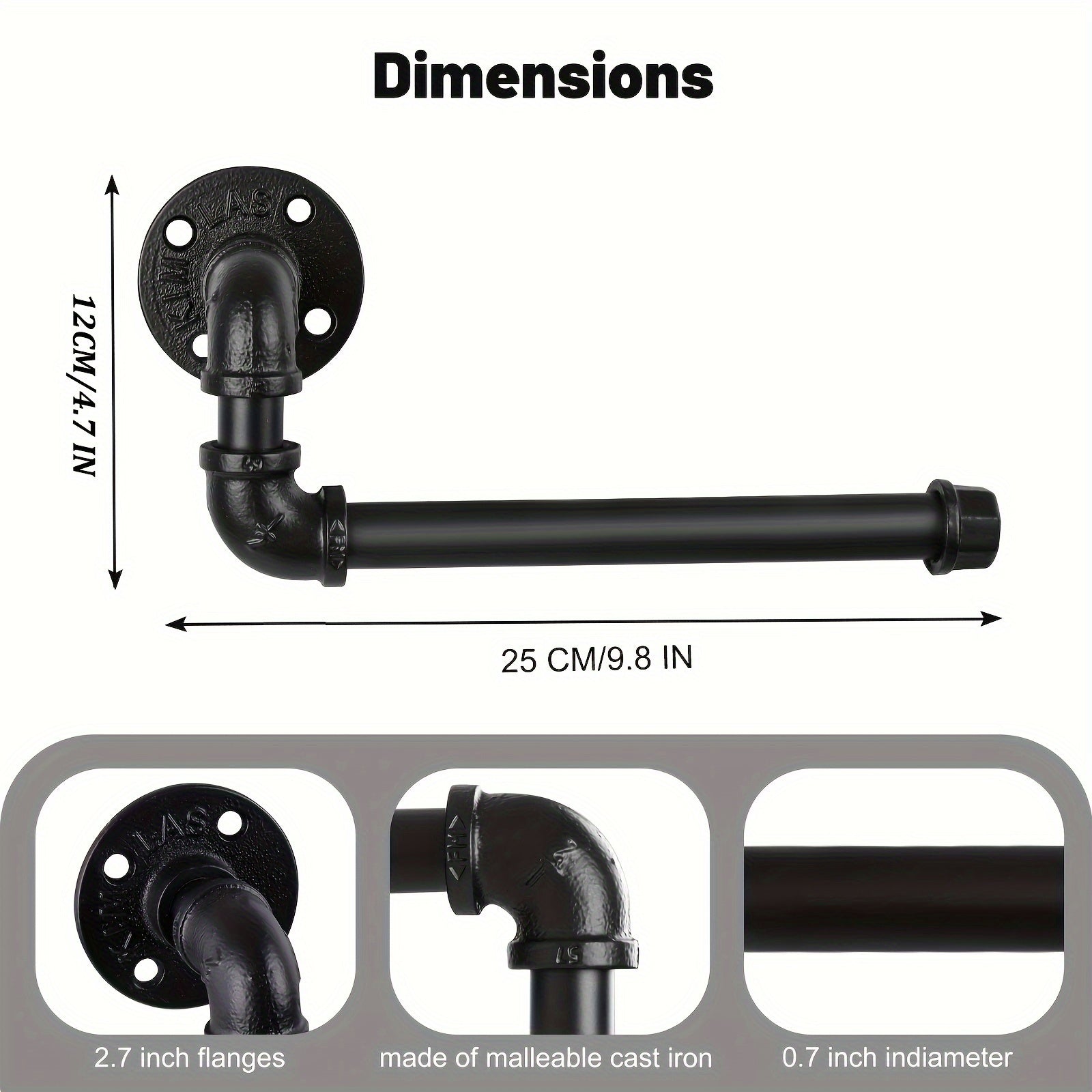 Industriell Toalettpapperhållare - För ett Stilrent Badrum