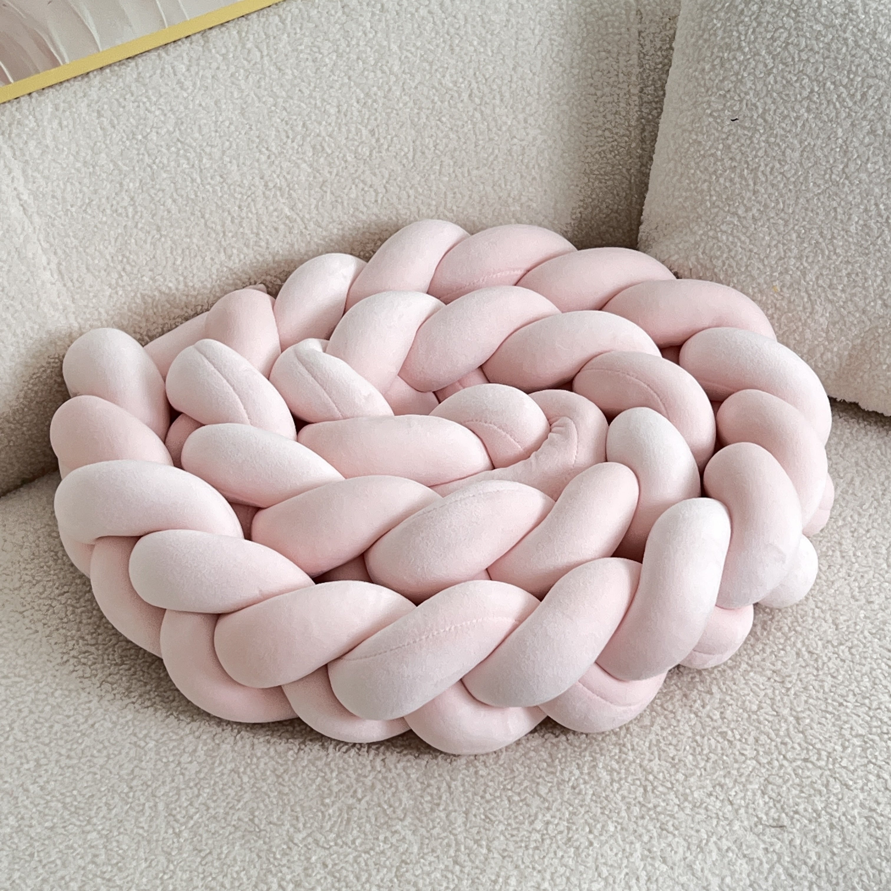 Handgjord Knapp Vloerkudde - Geometrisk Mönster, Tvättbar, 78-tum, Helårs Dekorativ Kuddfyllning med Polyester