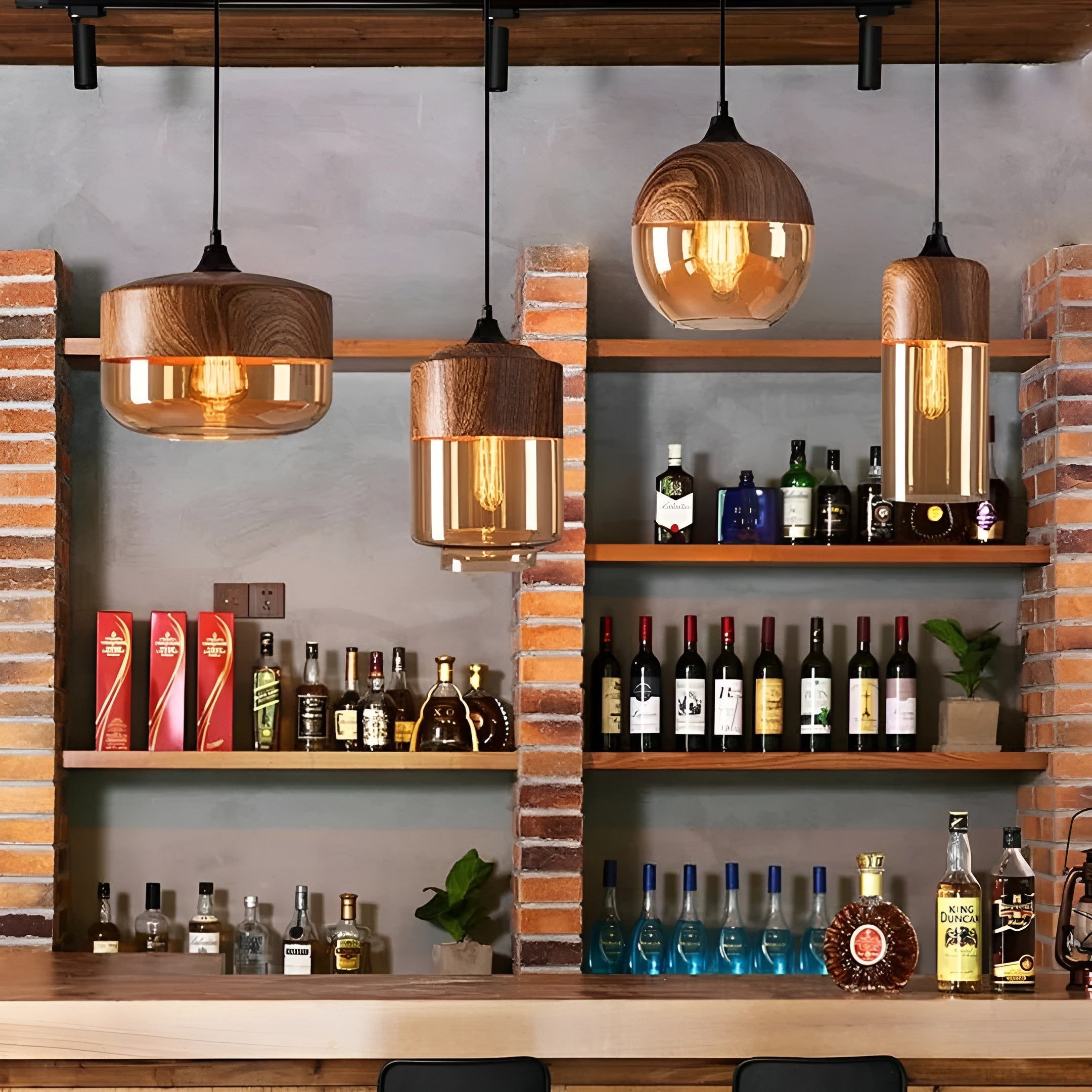 ModiGlass Light - Modern trädlampa i tonat glas