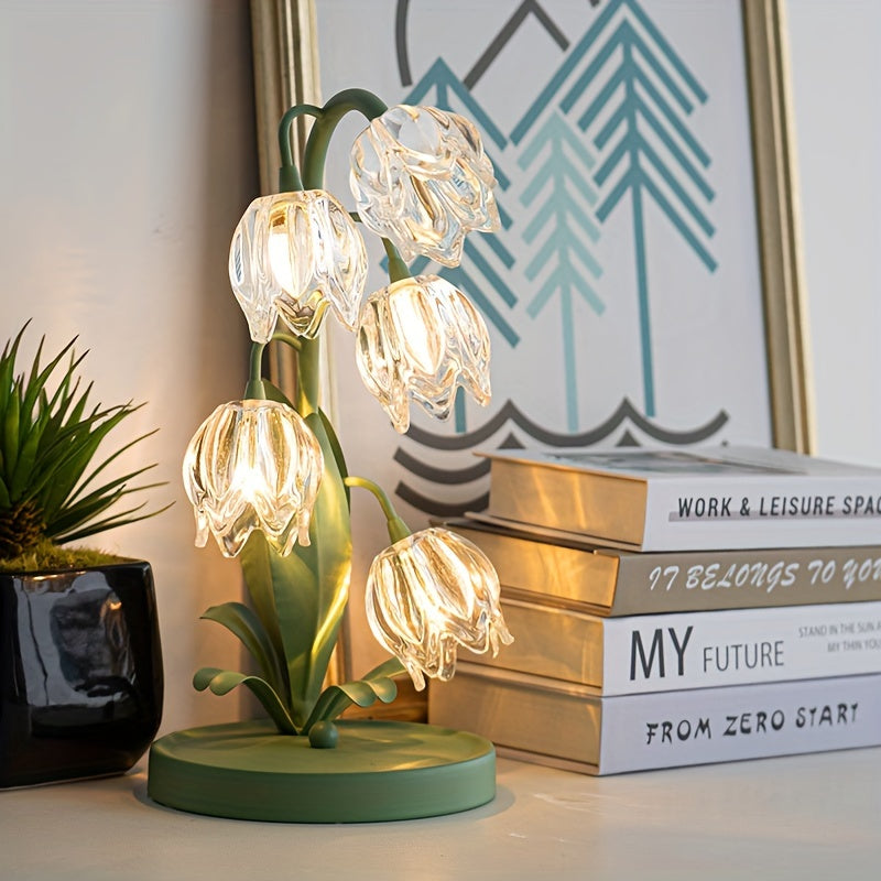 BellBloom - Elegant Bellflower LED Bordslampa