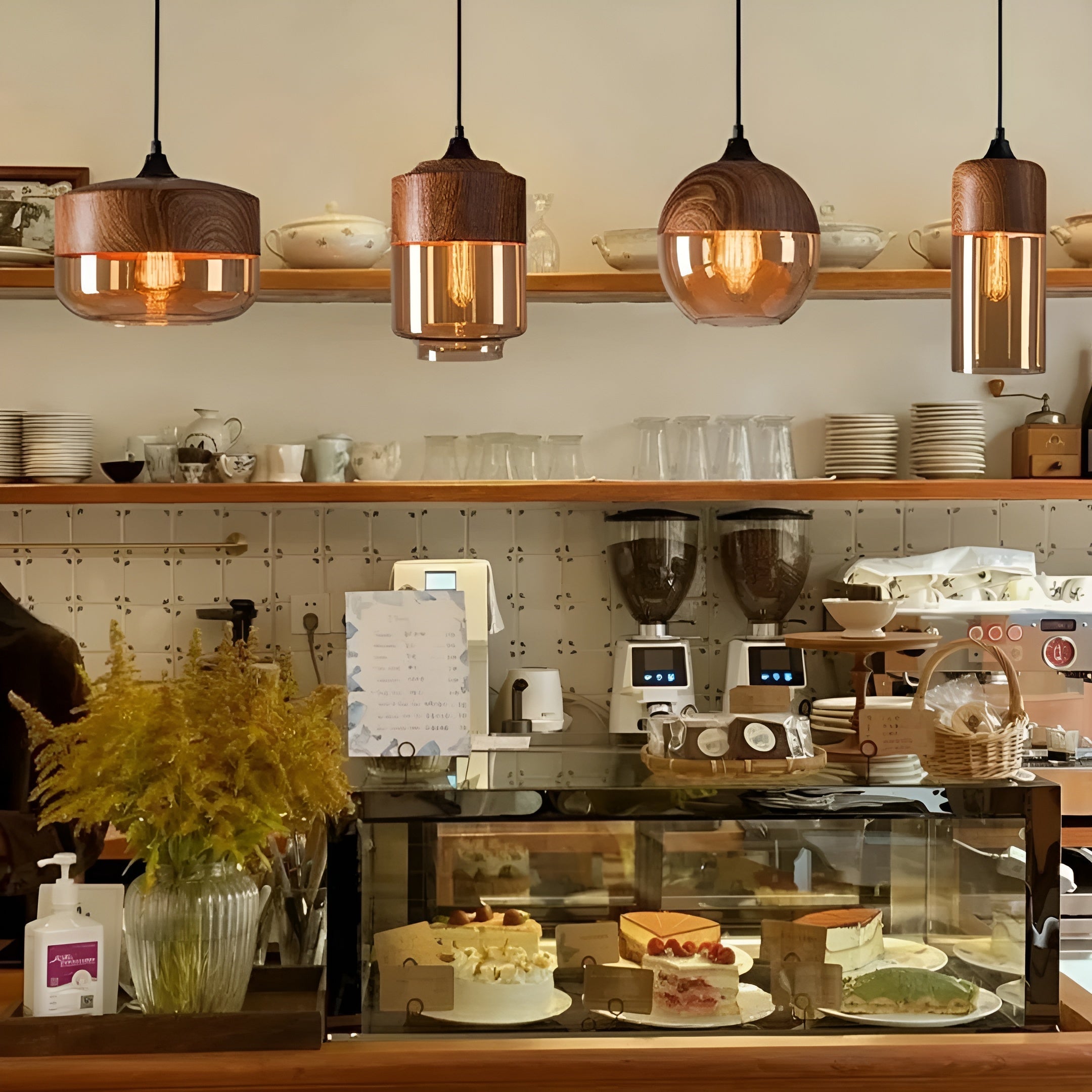 ModiGlass Light - Modern trädlampa i tonat glas