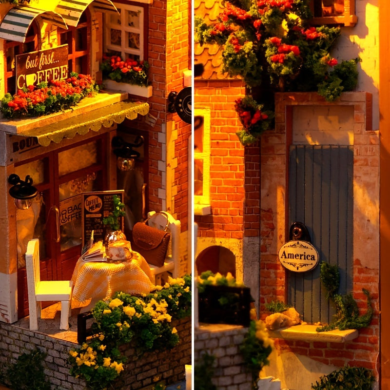 DIY Bruges Hus Bokställ – 3D Trämodell av Gamla Stan