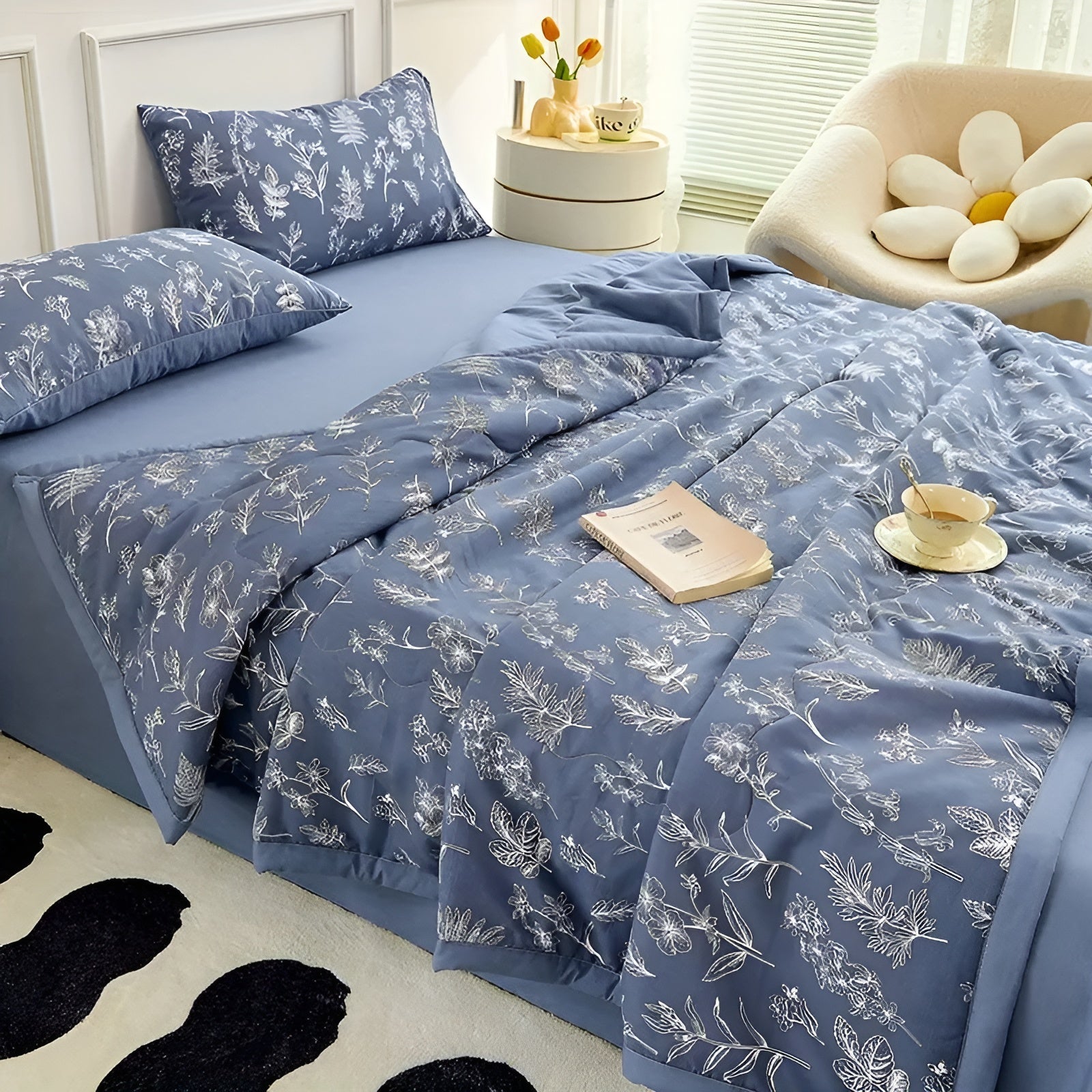 Sommarduvetöverdrag Set – Lätt och Hudvänlig | 2–3 Delar Tillverkat av Mikrofiber