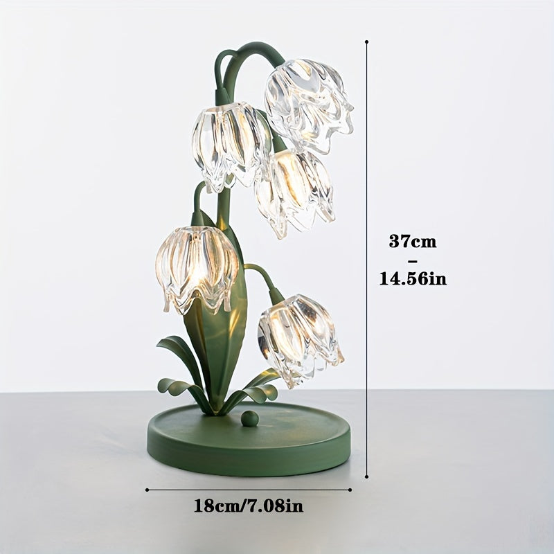 BellBloom - Elegant Bellflower LED Bordslampa
