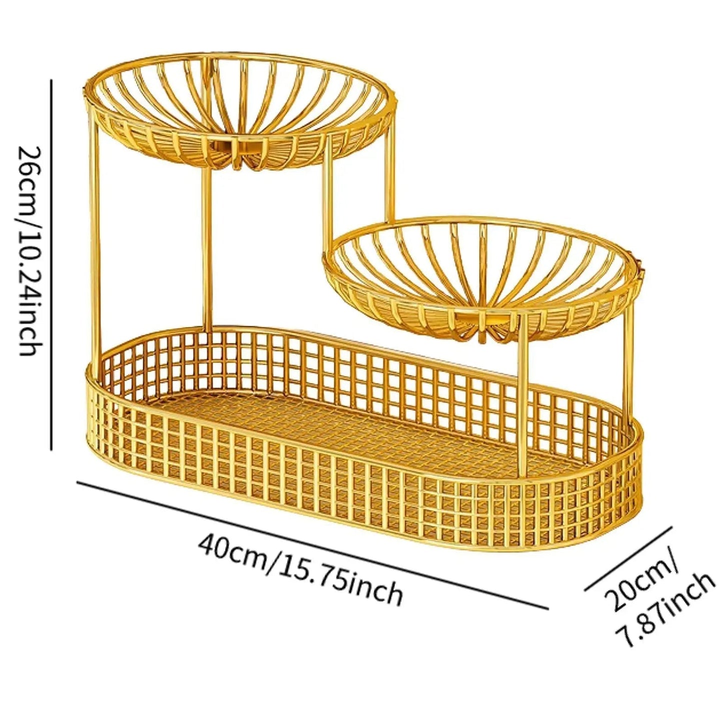 Carvallo - Platsbesparande 3-lagers förvaringsbox