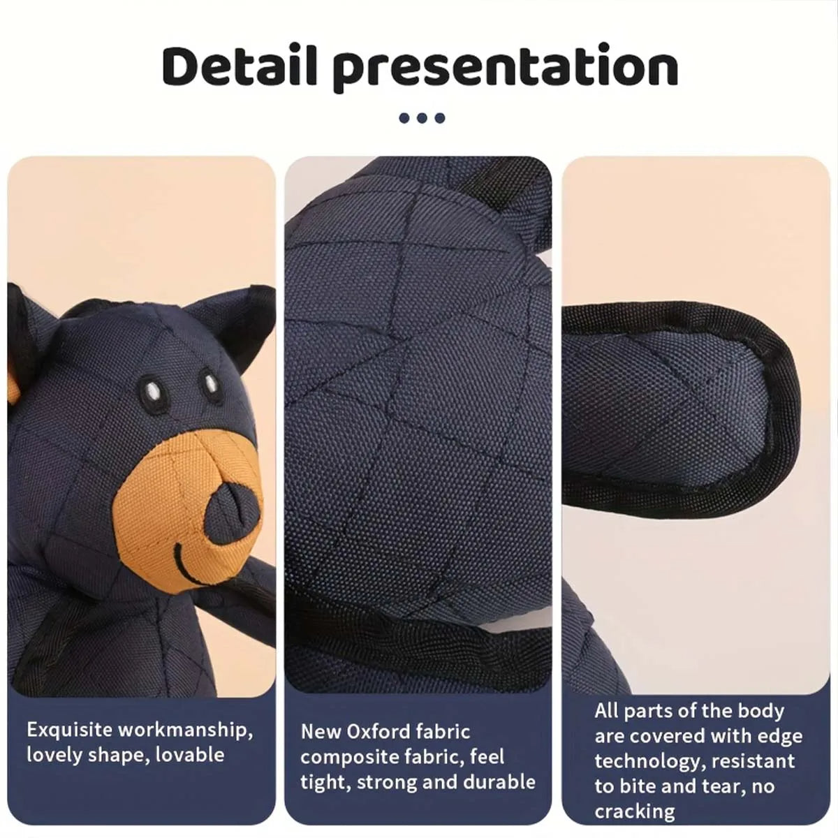 Indestructibla & Interaktiva Björn Hundleksaker För Tunga Tuggar