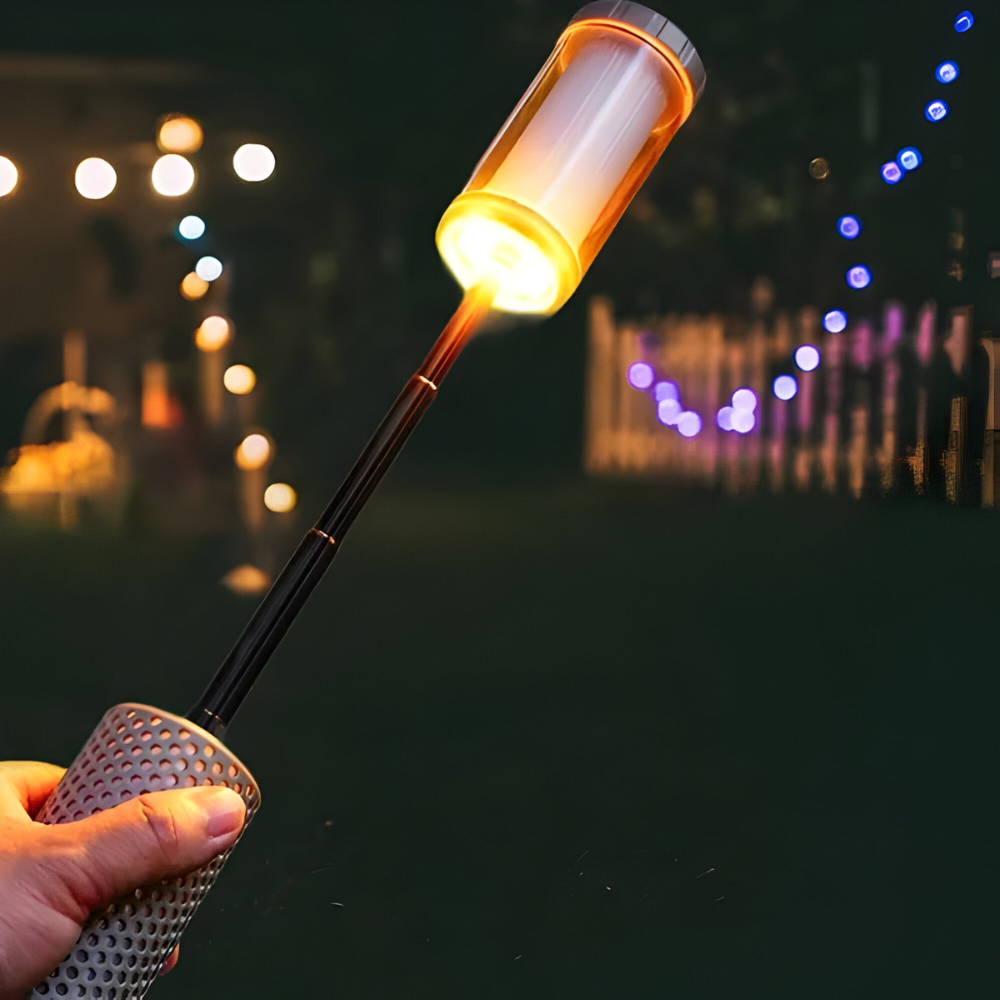 Carvallo – Fällbar LED-lanterne med upphängningskrok och USB-laddning