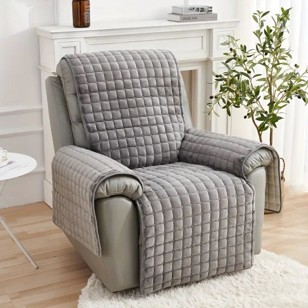 Sammet Grid Recliner Täckning