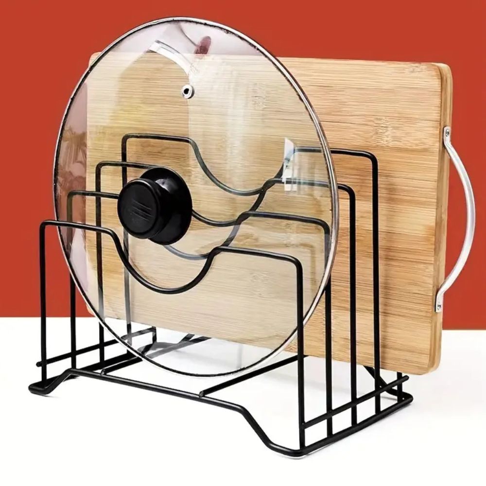 Praktisk Stapel Tallrik & Lock Hållare