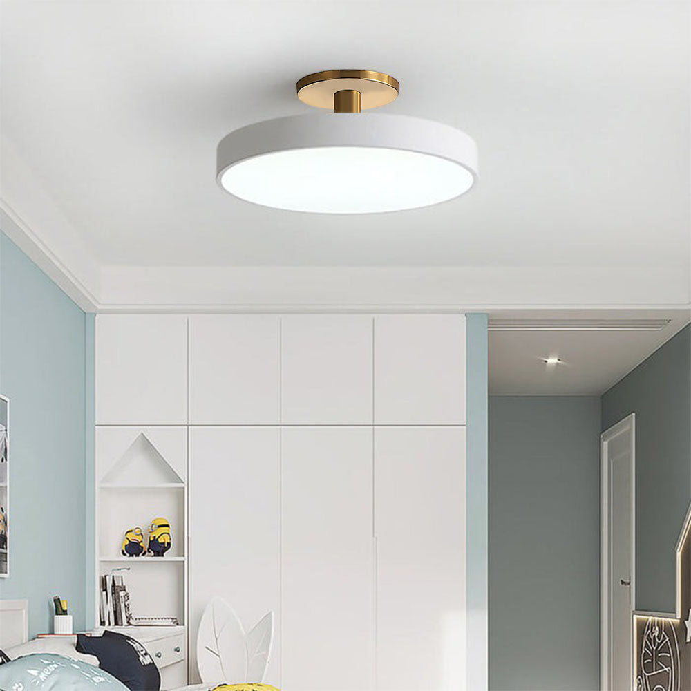 Modern Flush Mount Ceiling Light | 5.9×11.8–23.6 in | LED Rund Armatur | Hårdvara + Akryl | Brick by Brick