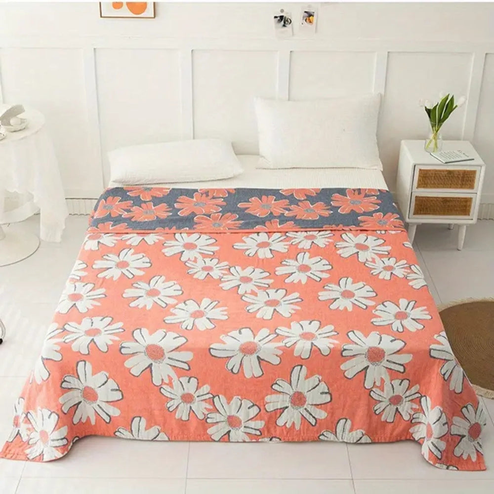 Sommarredo Daisy Bomullspläd