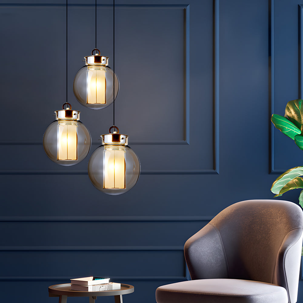 Amber Glaser Hänglampa