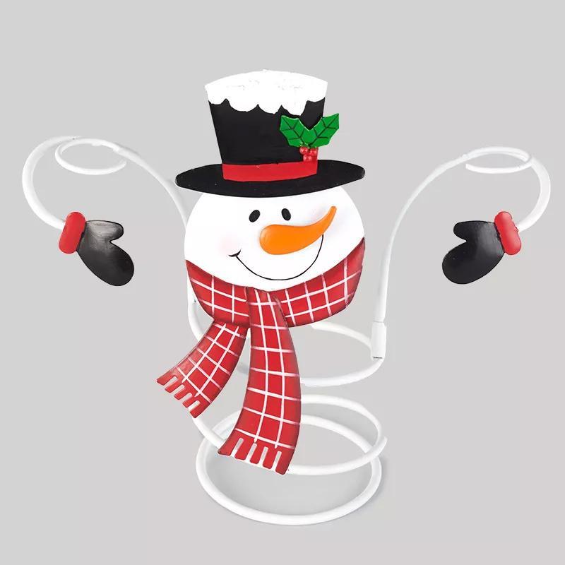 Festliga Cheers Vin glas hållare – Tomte & Snögubbe design för festliga bord