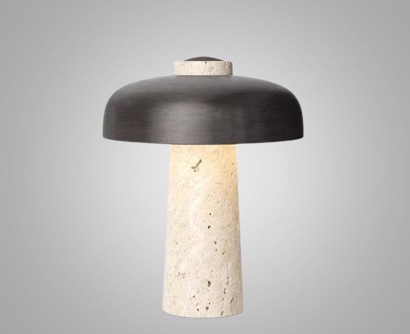LuxeGlow - Marmorerad Skrivbordslampa med Tidlöst Design