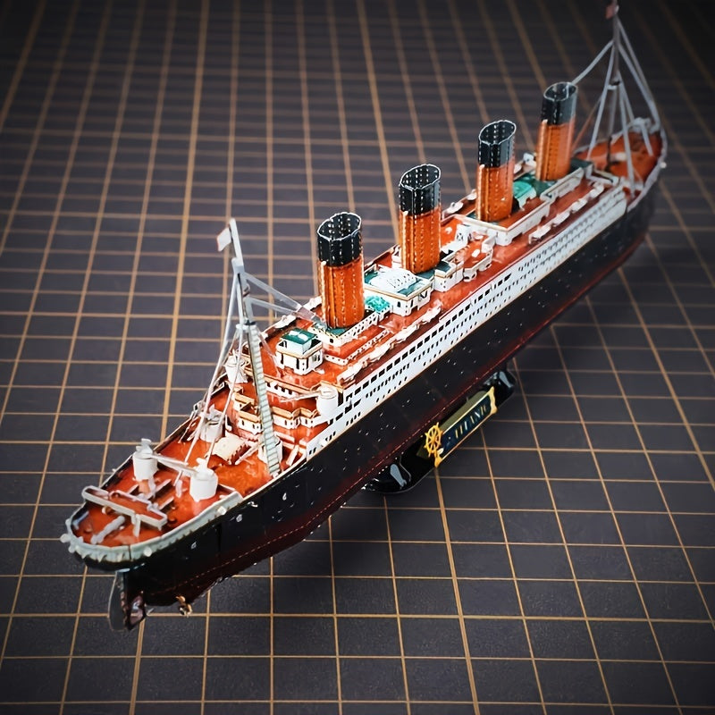 Titanic 3D Metallmodellkit – Detaljerad DIY-modell för kreativa hantverkare