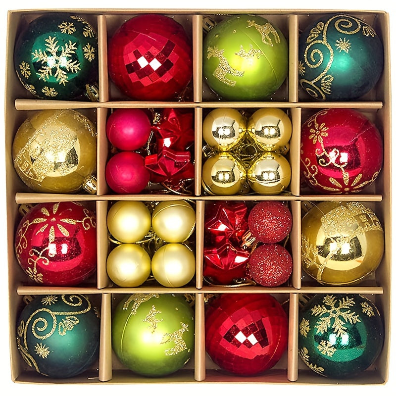 Julgranskulor Set – Plast Hängande Smycken