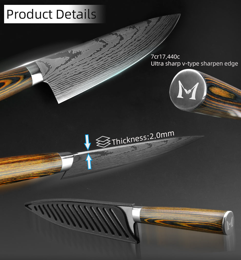 7-delars köksknivset