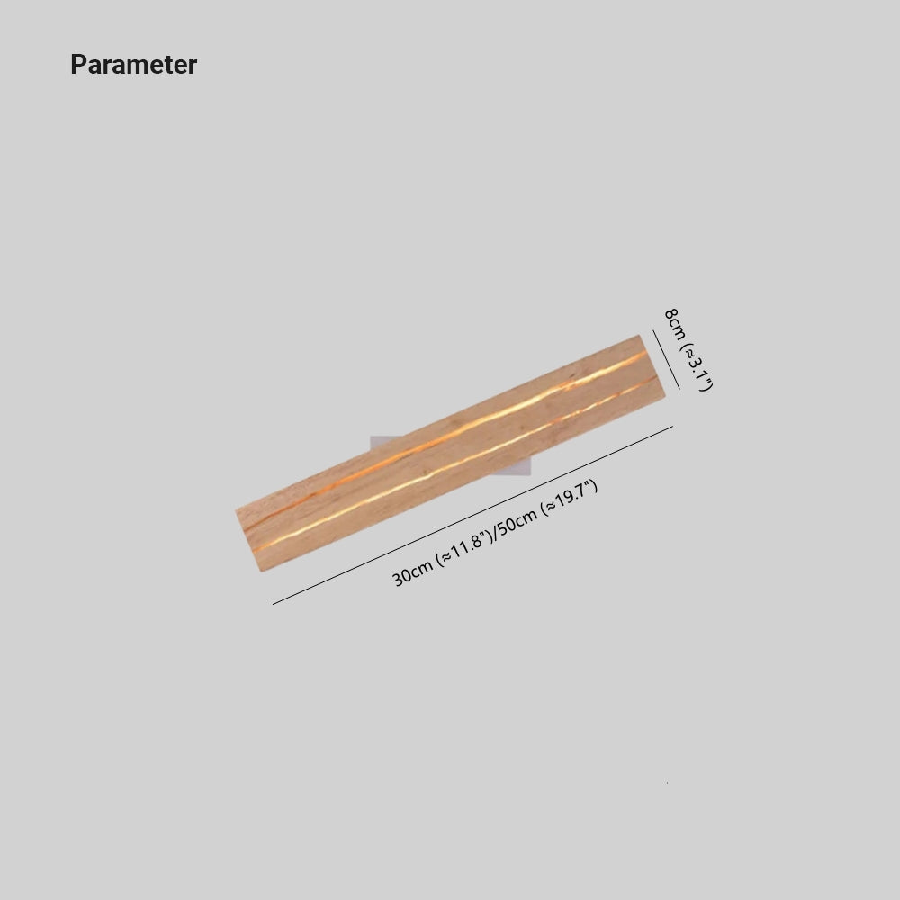 Orr Minimalistisk LED Vägglampa Vardagsrum/Sovrum Trä
