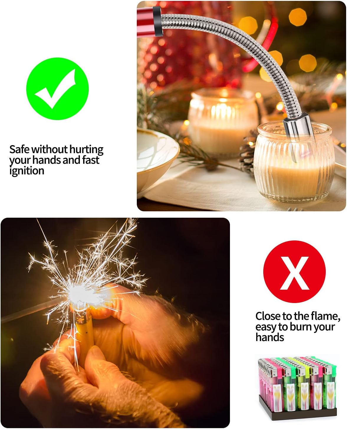 Elektrisk USB-tändare med flexibel nacke