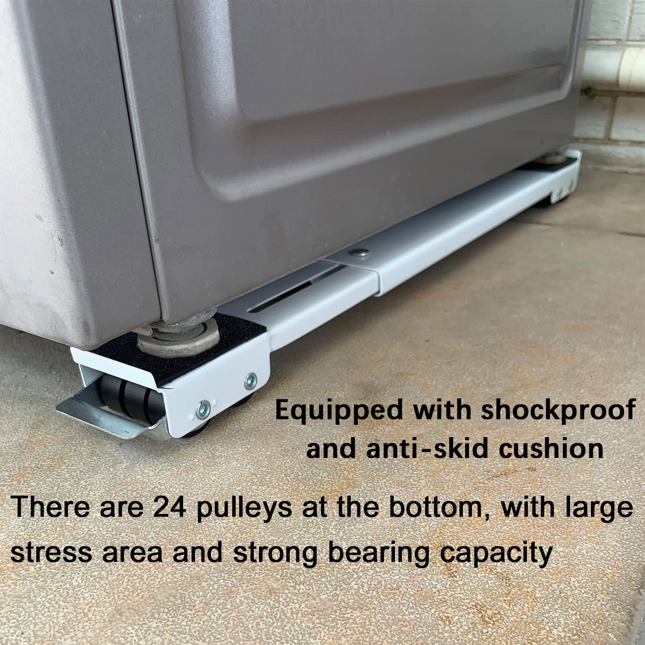 Royallure Tunga-Duty Justerbar Apparatrulle för Smidig Rörlighet och Lätt Transport - 2Pcs