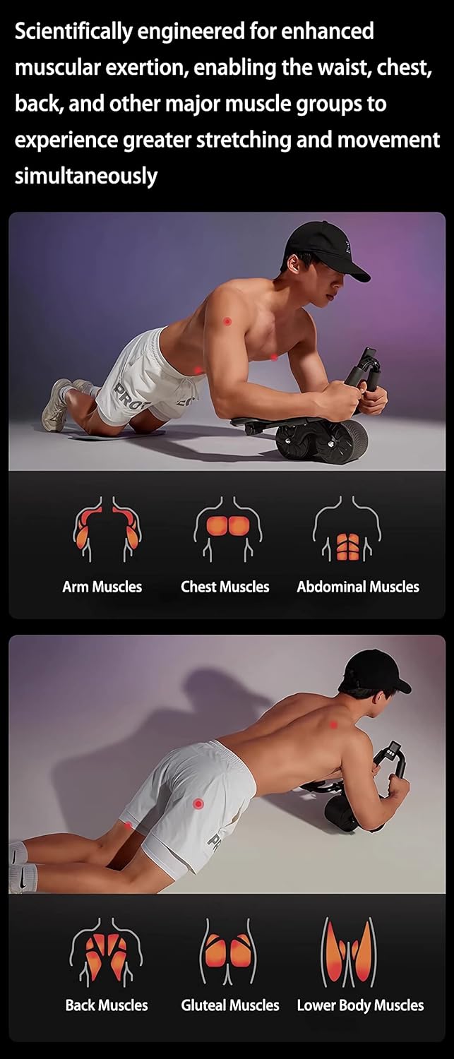 Royaleva Ab Roller Wheel med armstöd för kärnstyrka