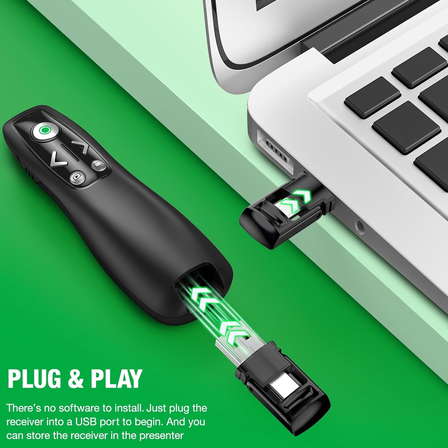 Presentation Remote Trådlös USB Laser Klicker