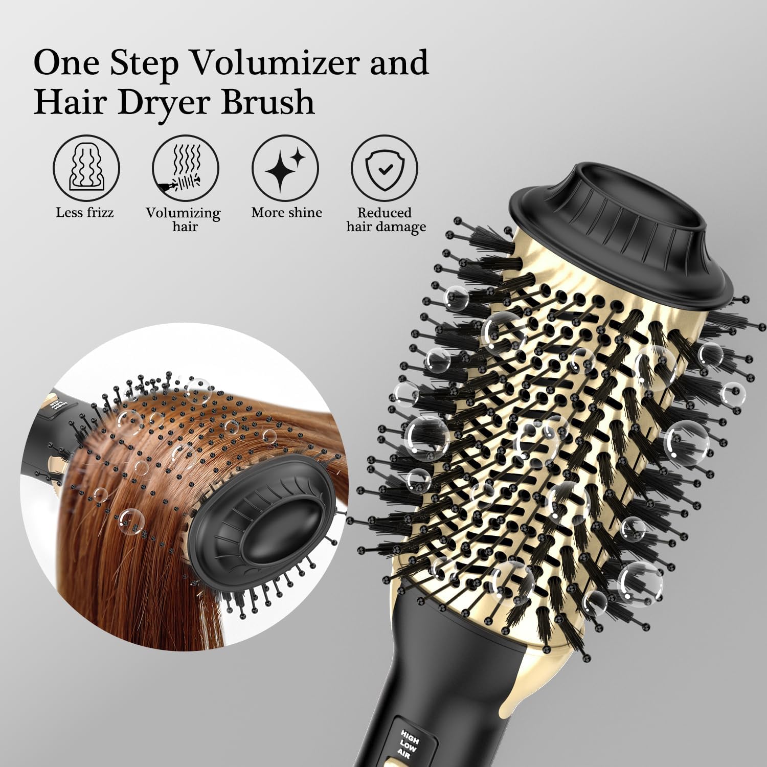 Hot Air Brush | Volymiserande Hårstyler för Hemma användning