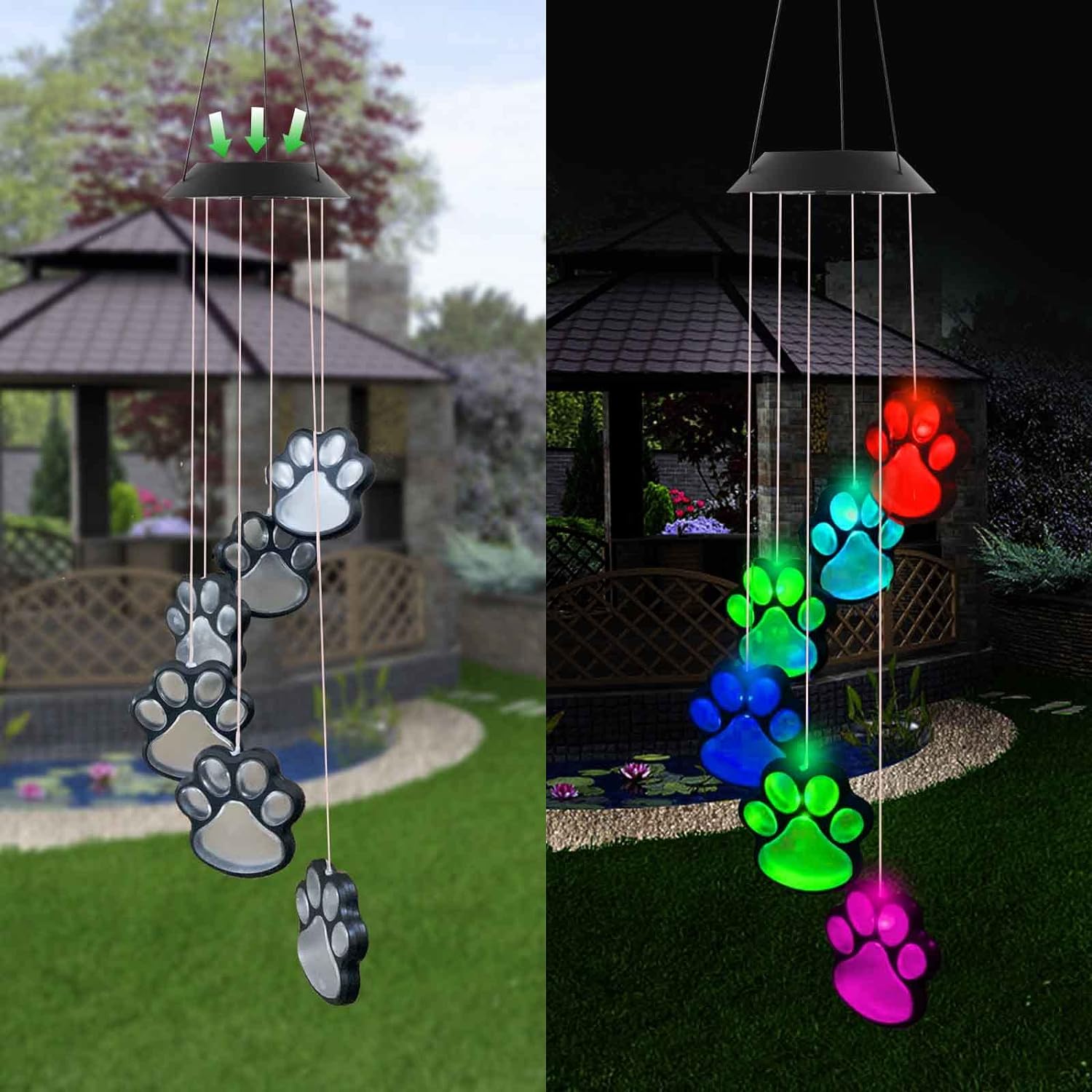 PetGlow - Färgskiftande tassavtrycksljus för upplysta trädgårdar