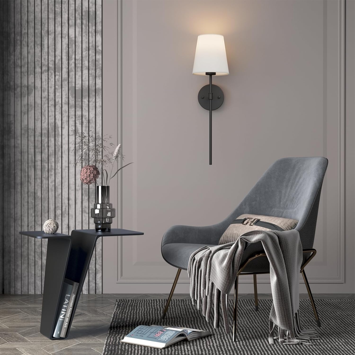 Eleganta vägglampor set om 2