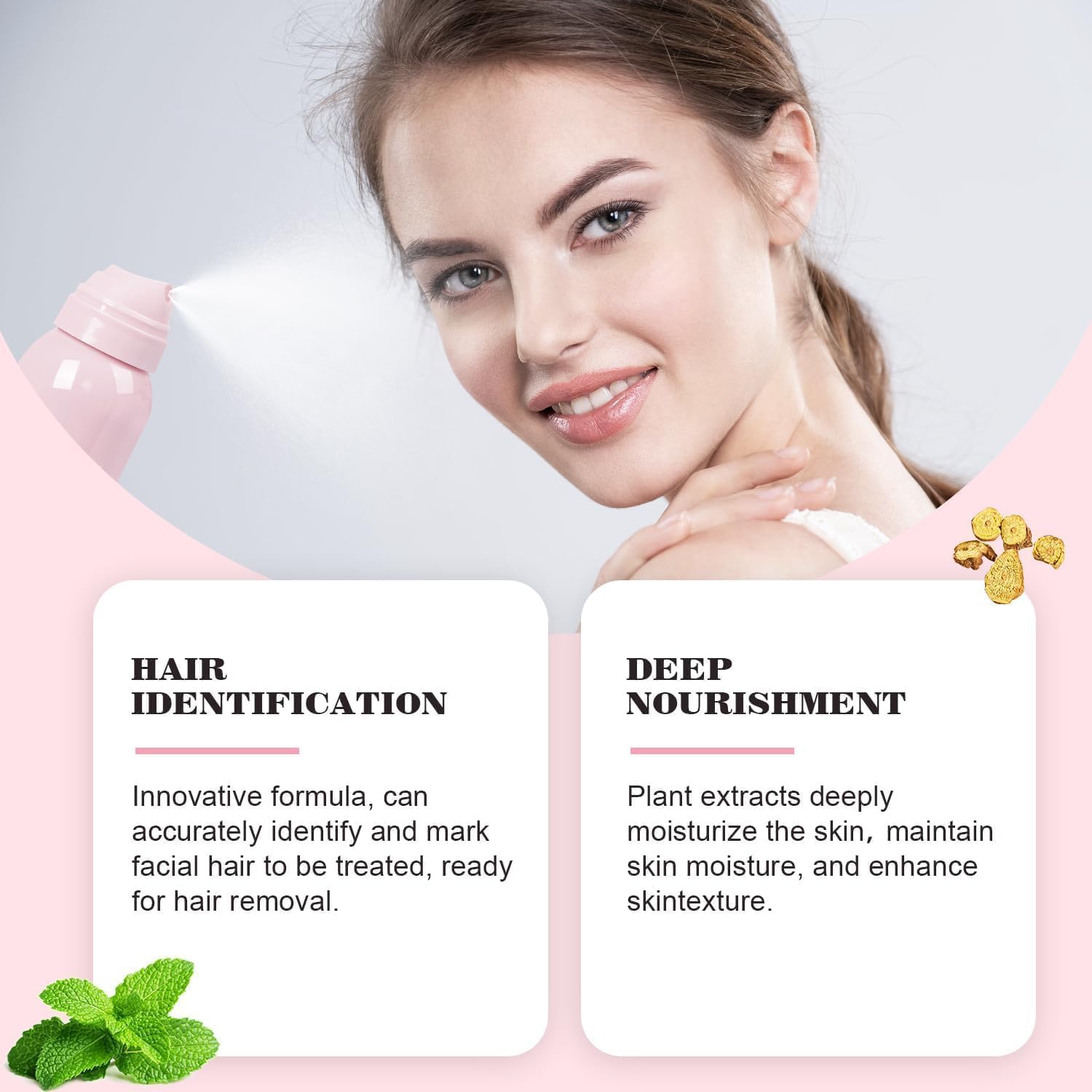 Rakspray | Ansiktshår Identifieringsmist för Hudvård