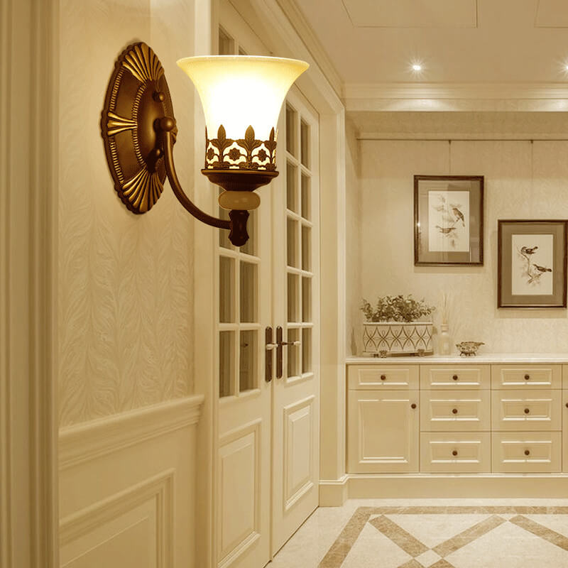 VintageGlow - Klassisk vägglampa med dubbla skärmar