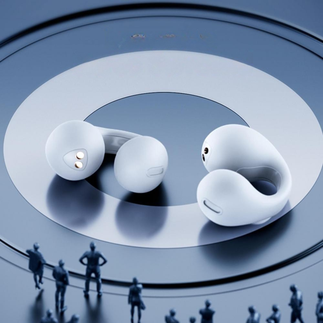 Trådlösa öronsnäckor med säker passform och fodral